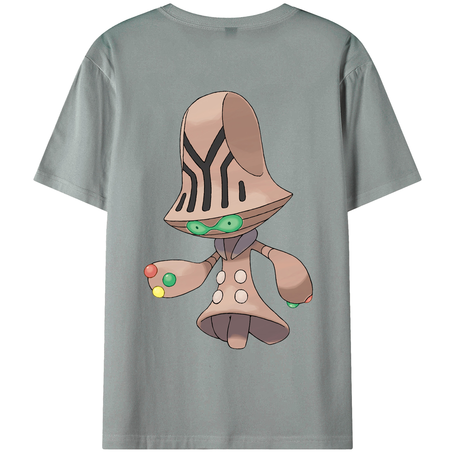（画像用） ポケットモンスター Pokémon 綿100％ メンズ半袖Tシャツ（バックプリント） 通気性
